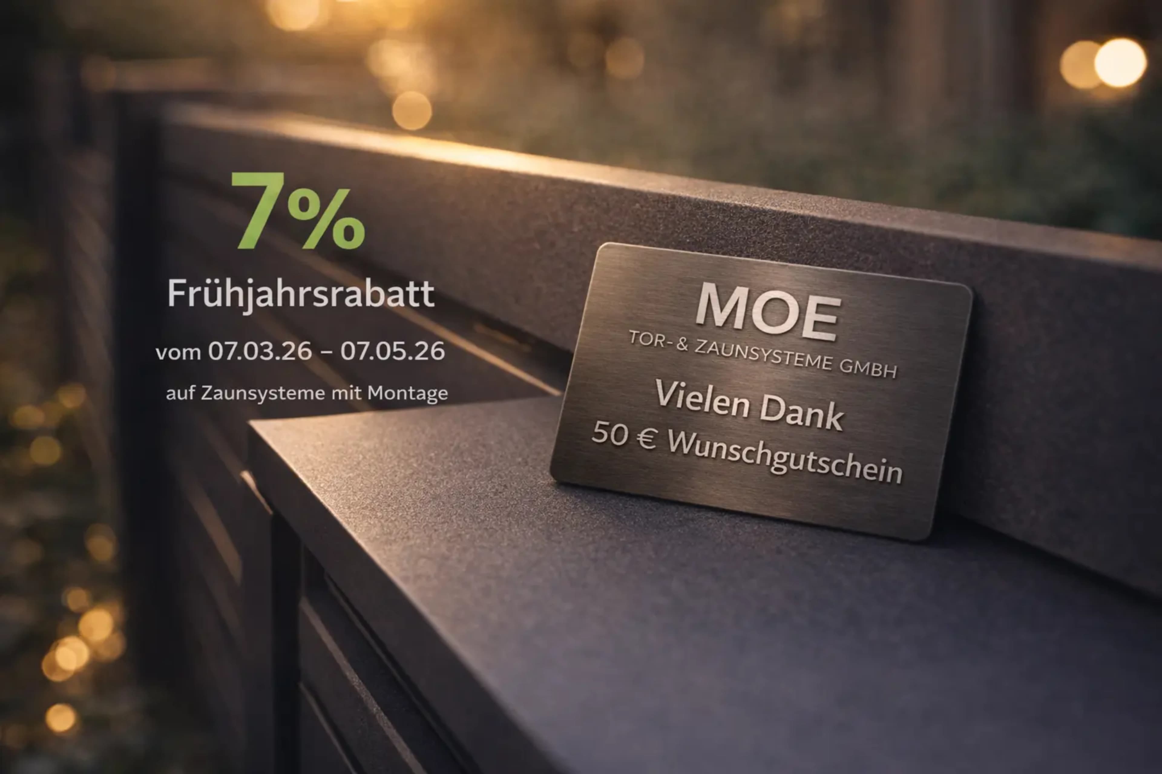 MOE Frühjahrsrabatt